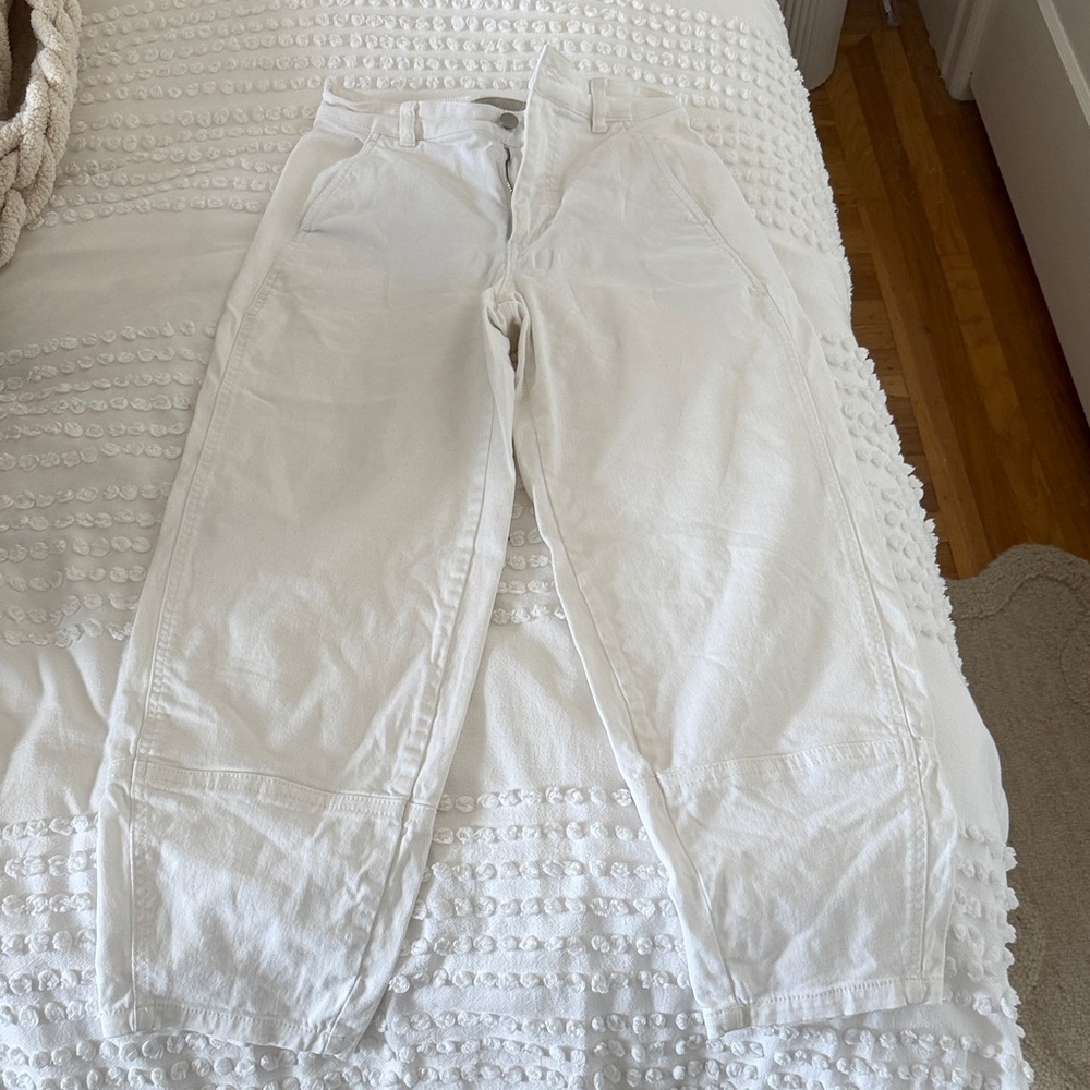 Everlane Women's White Straight Leg Jeans